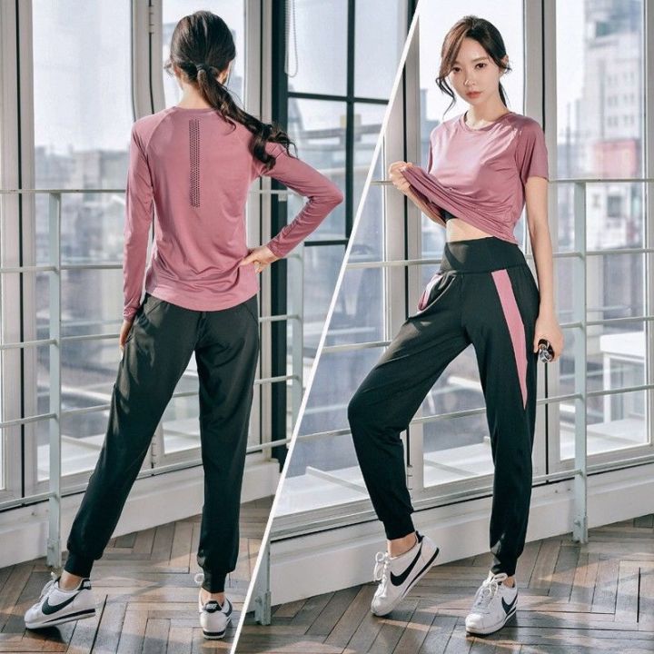 Yoga Suit plus Size Thin and Breathable Loose Casual Quick-Drying Sportswear Running Sports Suit Female Morning Jog Suits