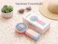 Mini Wireless Electric Fan for Office Home USB Rechargeable Portable Fan Summer Handheld Cooling Fan with Mobile Phone Holder. 