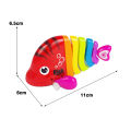 Plastic Fish Toy Colorful Wind-up Fish Toy for Babies Educational Tummy Time Fun Perfect Birthday Gift. 