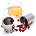Heat Resistant Stainless Steel Tea Infuser Silver Reusable Tea Spice Strainer Teakettle Tea Filter Infuser tea accessories. 