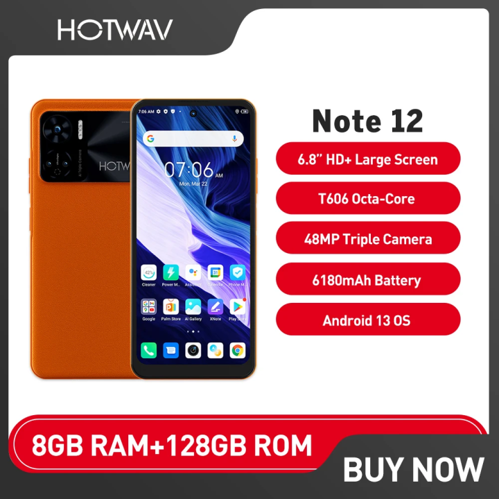 HOTWAV%20Note%2012%20Brand%20New%208GB%20Ram%20128GB%20Rom%20TRCSL%20approved%20Android%2013%20Smartphone%20with%206.8''%2090Hz%20Display%2048MP%20AI%20Triple%20Camera%206180mAh%20Battery%20PD3.0%2018W%20fast%20Charging%20Android%20Phone%20with%20Original%20Charger%20and%20cable%20and%20Back%20Cover%20with%20tempered%20glass%20-%20Image%202