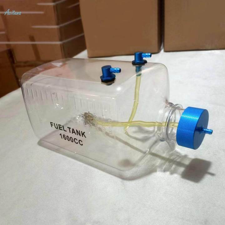 RC Plane Fuel Tank Transparent Fuel Bottle Oil Bottle for Gas Airplane Aircraft 1600CC
