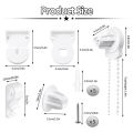 Roller Blind Fittings Kit, Roller Blinds Brackets with Beaded Chain, Curtain Roller Accessories for Windows Replacement. 