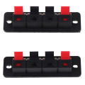 2Pcs 4 Positions Spring Connector Terminal Audio Speaker Terminals Wiring Clip. 