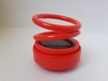 Air Freshener Solar powered Dashboard Ornament Spinning Double Ring Perfume for car. 