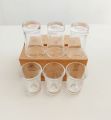 Qianli Glass 6pcs Set Clear Shot Glass Glassware Hotel & Home Use. 