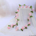 Easy To Hang Artificial Cherry Blossom Hanging Rattan Exquisite Natural-Looking Lifelike Simulated Garland Lightweight Durable  Flower for Wedding Backdrop Party Decoration Restaurant Ambiance Photo. 