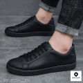 Casual Black Sneakers Shoes. 