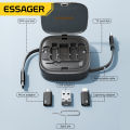 Essager 60w Charging Cable Storage Box Portable Charging Data Cable Multi-function Converters Lightning Micro Type c. 