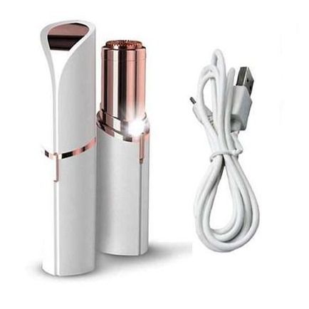 Rechargeable Finishing Touch Women Facial Hair Remover 18K Gold , Beauty Eyebrows Remover Trimmer Razor Shaver Electric Facial Hair Remover