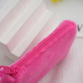 Korean Mini Fashion Plush Square Zipper Coin Purse Women Thin Small Handbag Card Package Coin Bag Cute Purse Key Earphone Pouch. 