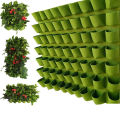 Green Vertical Hanging Garden Planter Flower Pots Bag Wall Mount Hanging AITENG. 