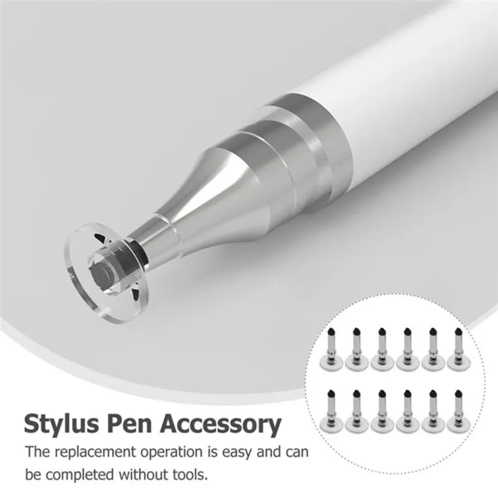 12Pcs Tip Capacitive Stylus Touch Screen Pen Nibs Silicone Pencil Tip