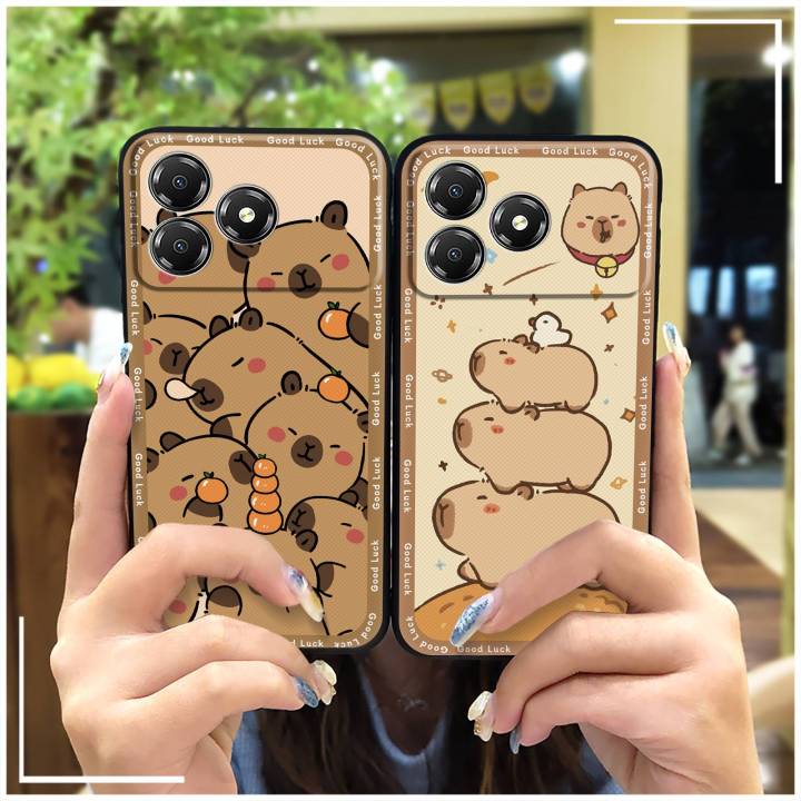 Durable Cute Phone Case For ZTE Blade A36 4G/Z2472 Shockproof Anti-knock Phone Pouch Graffiti Cartoon Full wrap Silicone