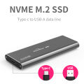 Blueendless Portable M.2 Nvme Pcie Hard Disk Case Usb3.1 Type-C M.2 For 2260 2280 2242 M-Key Hard Drive Caddy. 