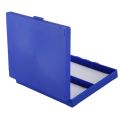 Royal Blue Plastic Rectangle Hold 100 Microslide Slide Microscope Box. 