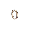 【Mega Sale】Popular Jewelry Metal Smooth Ring Waterproof Furnace Vacuum Electroplated Rose Gold Ring Black Stainless Steel Ring for Women. 