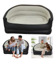 Double Outdoor and Indoor Inflatable Sofa & Air Pump Air Sofa Bed Inflatable Lounging Sofa for Living Reading Room Bedroom Office Balcony. 