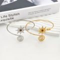 Fashion Alloy Arm Cuff Sun Twist Line Cuff Bangle for Women Exaggerated Wrist Accessory Wide Open Arm Cuff Girls. 