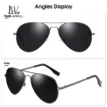 LouisWill Men Sunglasses Night Vision Sunglasses Classic Sunglasses Double Beam Frame UV400 Polarized Sunglasses Eyewear Ultra Light Elastic Leg Anti Glare Glasses Outdoor Sports Driving Sunglasses. 