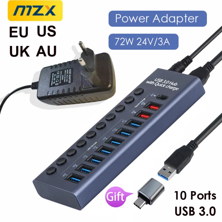 MZX%2010%207%204%20Port%20USB%20Hub%203.0%20Aluminum%20A%203%200%20Multi-hub%20Splitter%20Concentrator%20Dock%20Multiple%20Extensor%20Switch%20Adapter%20Docking%20Station%20-%20Image%206