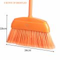 INDOOR BROOM MONARA WITH 120CM PLASTIC COATED METAL HANDLE - FEATHER BRAND. 