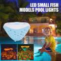 Underwater Disco Fish Pattern Multi Color Underwater Lamp 4 Colors Operated for Disco Pool Party. 