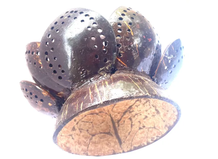 decorative flower made from coconut shells, Traditional / Rustic ...