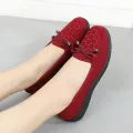 【ZOSR】Old Beijing Cloth Shoes Women's Shoes Summer Breathable Soft Bottom Comfortable All-Matching Lazybones' Shoes Low-Cut Leisure Middle-Aged and Elderly Grandma Shoes. 