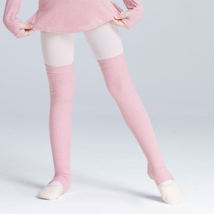 Girls%20Ballet%20Leg%20Warmers%20Long%20Leg%20Warmer%20Dance%20Sports%20Socks%20Kids%20Knitted%20Stirrup%20Leg%20Warmers%20for%20Yoga%20Ballet%20Dance%20-%20Image%205