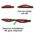 Car Door Protectors Bump Stop Door Edge Guard Strip Dent Reflectors Clip on Car Rear Front Door Scratches Protection. 