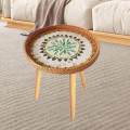 Side Table End Table Home Decor Coffee Table for Farmhouse Bedroom Garden Bohemia 40cm. 