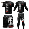 Anedshaop New Jiu Jitsu Rashguard MMA T-shirt +Pants For Men 4PCS/Set Brazilian Profesional Grappling Bjj Boxing Rash Guard Sport Clothing Gym Shorts. 