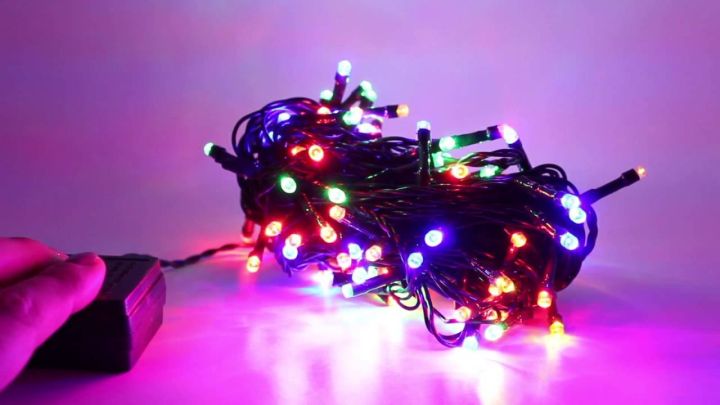 100%20Multi%20Coloured%20Super%20Bright%20LED%208%20Multi%20Function%20Energy%20Saving%20Indoor/Outdoor%20Long%20Lasting%20Christmas%20Fairy%20String%20Lights%20-%20Image%204