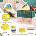 Plastic Folding Storage Container Basket Crate Box Stack Large Foldable Organizer Box Sundries Storage. 