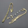 1 Pc Vintage Mermaid Beaded Or Angels Kawaii Metal Bookmark. 