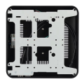 All Aluminum Chassis Mini HTPC Case- Mini ITX Computer Cases for Gaming PC Desktop with 8Pin Supply PSU White. 