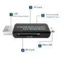 COD USB 2.0 OTG to USB Card Adapter SD TF Android Multifunction USB Memory Card Reader High Speed Micro. 