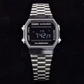(Ready Stock) G-Shock Men Sport Digital Classic Square Watch Shockproof and Waterproof Stainless Steel Band Sports Business Wrist Watches with 2 Year International Warranty A168WEM-1. 