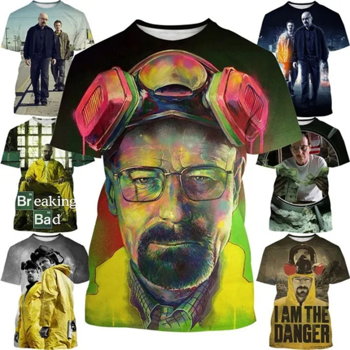 Breaking Bad 3D Printed T-shirt Hip Hop Men's Clothing Y2k Top Casual Fashion Hot T Shirts Clothing Man Loose Oversized T-Shirt