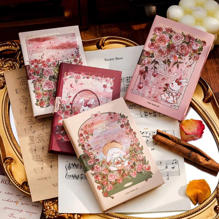 Mini%20Notebook%20Adele's%20Rose%20Manor%20Series%20Blank%20Page%20A7%20Cute%20Pocket%20Book%20Beautiful%20Diary%20Portable%20Student%20Notepad%20-%20Image%204