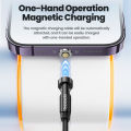 Toocki 540 Rotate Magnetic Cable Type C 3A Fast Charging Micro USB Cable for iPhone 14 Xiaomi Samsung Magnet Charger Type-C Cord. 
