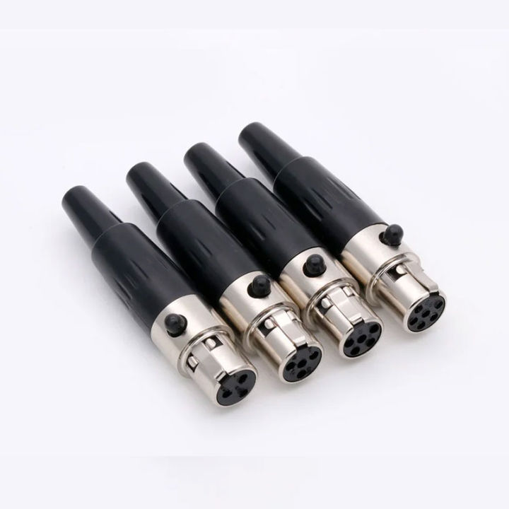 Jcd%203/4/5/6%20Pin%20Mini%20Xlr%20Female%20Jack/male%20Plug%20Chassis%20Panel%20Mount%20Socket%20Audio%20Microphone%20Soldering%20Connector%20Mini%20Xlr%20Adapter%20-%20Image%202