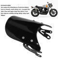 Motorbike Wind Deflector Noise Reduction Motorcycle Windshield for Interceptor Continental GT. 