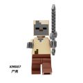 Minecraft Domestic Educational Building Blocks Minifigures Steve Alex Knight Drowned Corpse Zombie Hunter. 