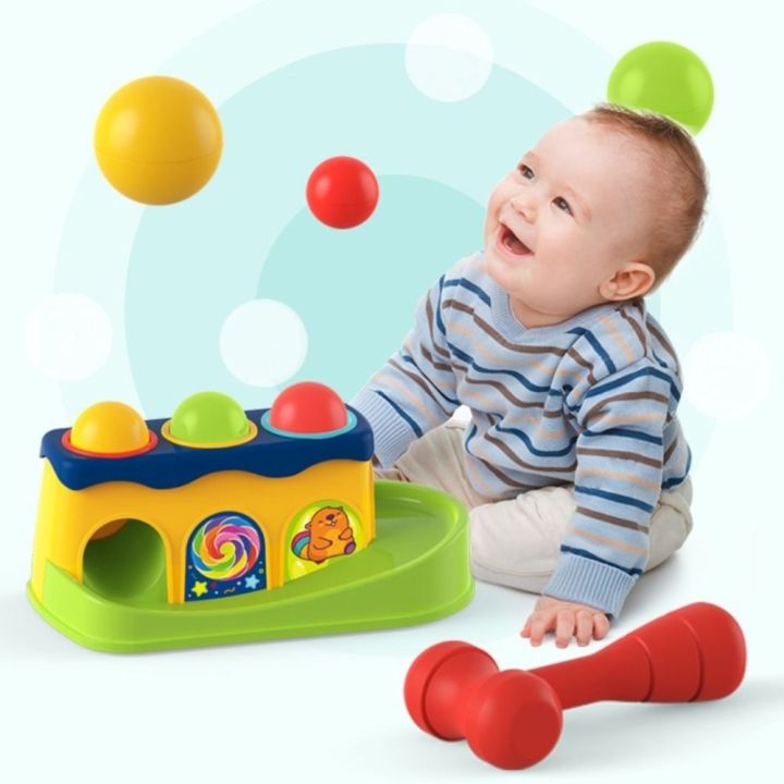 Boys and Girls Stacking Balls Interactive Hammer Toy Making Sounds ...
