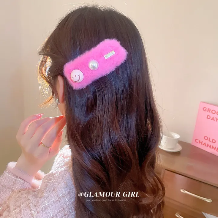 TS%20Autumn%20And%20Winter%20New%20Artificial%20woolry%20Pearl%20Smiley%20rettes%20Korean%20Sweet%20Fashion%20Hair%20Bangs%20Side%20Clip%20Bb%20Clip%20Hair%20Accessories%20For%20Women%20-%20Image%206