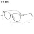 OQ BOGA 4 Styles Unisex Fashion Anti Blue Light Proof Radiation Oval Frame Computer Glasses Women Men Eye Protection Full Rim Eyewear. 