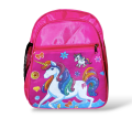 School Bag Backpack Pink Colour Horse Grade 1&2 Preschool Bag for Girls. 