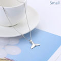 【HOT】 1Pc Couple Lover Dolphins Whale Fish Tail 925 Sterling Silver Necklace Chain Charms Chain Pendant Jewelry Women. 